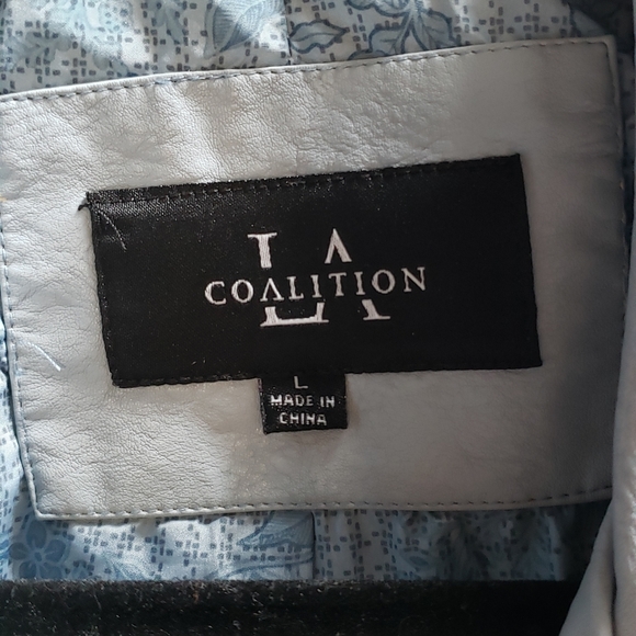 LA Coalition Pleather Jacket - Picture 2 of 3